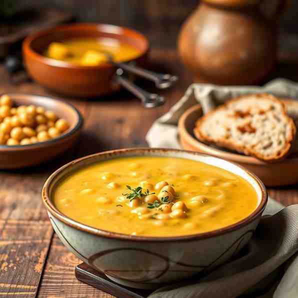 Easy Yellow Split Pea Soup - Cozy, Dairy-Free & Delicious